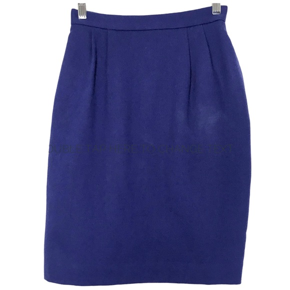 Vintage Pencil Skirt Pleated Front - Picture 1 of 8